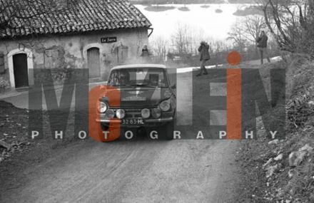 Claude Laurent i Jacques Marche na samochodzie Daf 55.