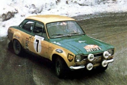 Jean Francois Piot i Jim Porter na samochodzie Ford Escort RS 1600