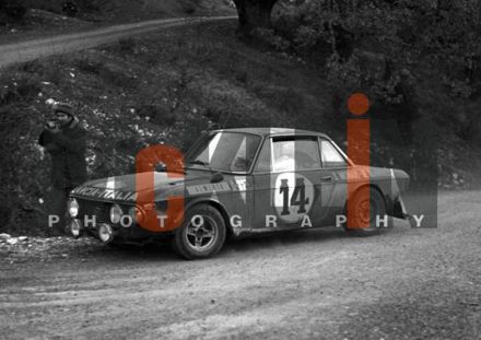 Sandro Munari i Mario Mannucci na samochodzie Lancia Fulvia 1,6 HF.