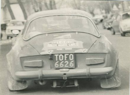 Bruno Bonacina /i „L’Innominato” na samochodzie Alpine Renault A 110.