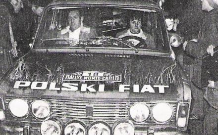 Sobiesław Zasada i Ewa Zasada na samochodzie Polskie Fiat 125p / 1500.   (Moje rajdy – S.Zasada)