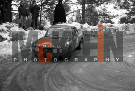 Sandro Munari i Mario Mannucci na samochodzie Lancia Fulvia 1,6 HF.