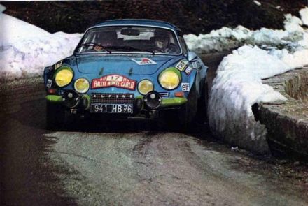 Bernard Darniche i Alain Mahe na samochodzie Alpine Renault A 110