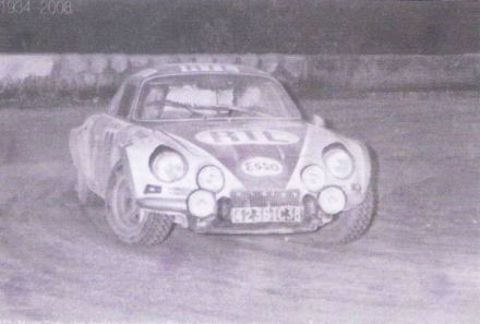 Patt Moss Carlsson i Liz Crellin na samochodzie Alpine Renault A 110.