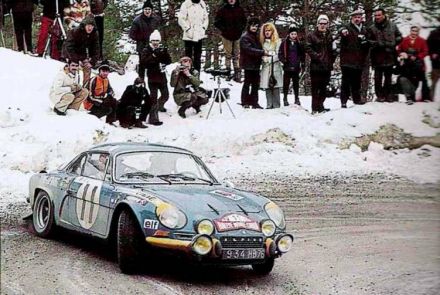 Ove Andersson i John Davenport na samochodzie Alpine Renault A 110.