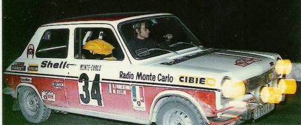 Bernard Fiorentino i Maurice Gelin na samochodzie Simca 1100 S.