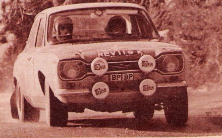 Jean Francois Piot i Jim Porter na samochodzie Ford Escort RS 1600.