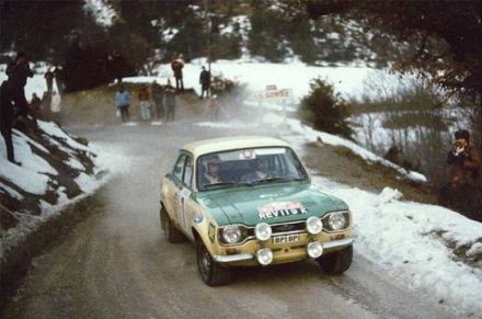 Jean Francois Piot i Jim Porter na samochodzie Ford Escort RS 1600.
