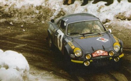 Jean Claude Andruet i Pierre Pagani na samochodzie Alpine Renault A110/1600S.