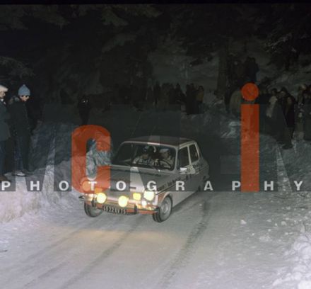 Bernard Fiorentino i Maurice Gelin na samochodzie Simca 1100 S.