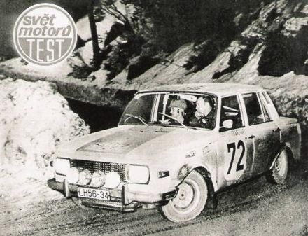 Günther Gries i Harald Würfel na samochodzie Wartburg 353.