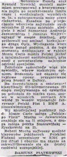 41.Rajd Monte Carlo (MC). 1 eliminacja.  21-29.01.1972r.