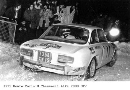 Guy Chasseuil i Christian Baron na samochodzie Alfa Romeo 2000 GTV.
