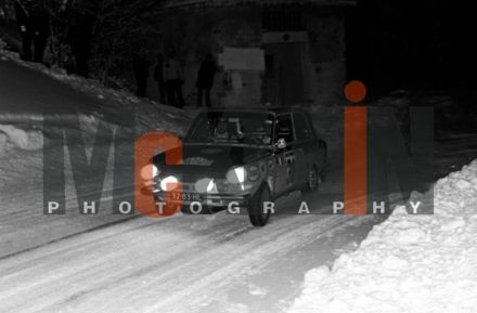 Claude Laurent i Jacques Marche na samochodzie Daf 55.