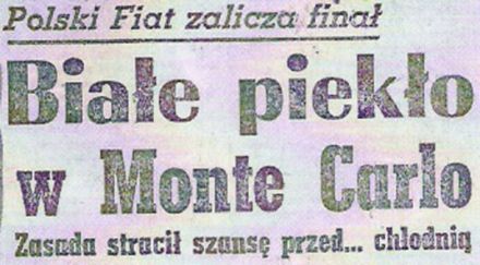 41.Rajd Monte Carlo (MC). 1 eliminacja.  21-29.01.1972r.