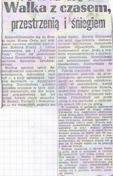 (Sztandar Młodych z 28.01.1972r)