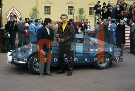 Jacques Henry i Gerard di Nicola na samochodzie Alpine Renault A 110 / 1600S.