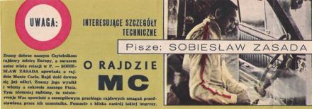 41.Rajd Monte Carlo (MC). 1 eliminacja.  21-29.01.1972r.