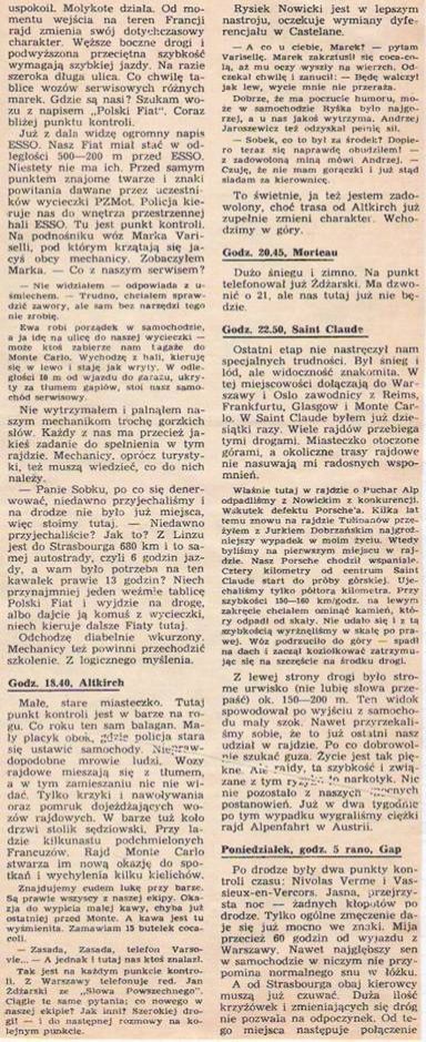 41.Rajd Monte Carlo (MC). 1 eliminacja.  21-29.01.1972r.