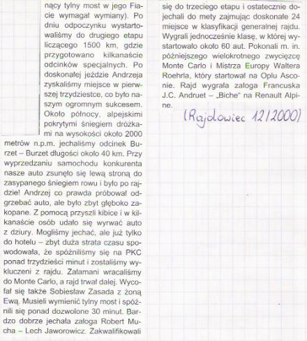 41.Rajd Monte Carlo (MC). 1 eliminacja.  21-29.01.1972r.