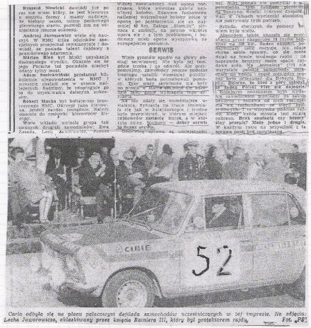 41.Rajd Monte Carlo (MC). 1 eliminacja.  21-29.01.1972r.