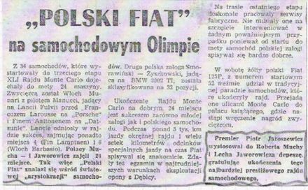41.Rajd Monte Carlo (MC). 1 eliminacja.  21-29.01.1972r.
