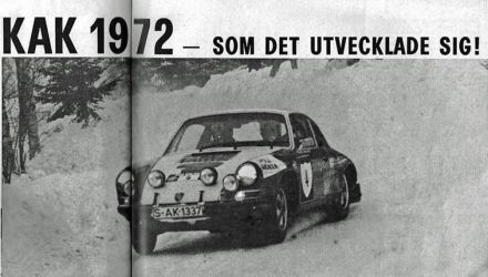 Björn Waldegaard i Lars Helmer na samochodzie Porsche 911S.