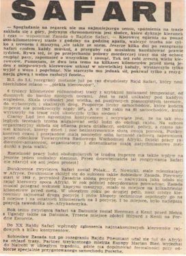 20 Rajd Safari (EAK). 3 eliminacja. 30.03.-3.04.1972r.