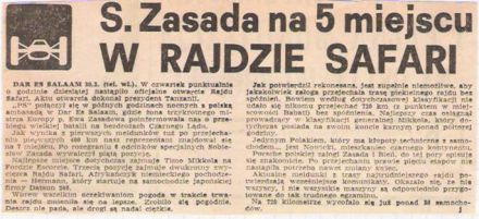 20 Rajd Safari (EAK). 3 eliminacja. 30.03.-3.04.1972r.