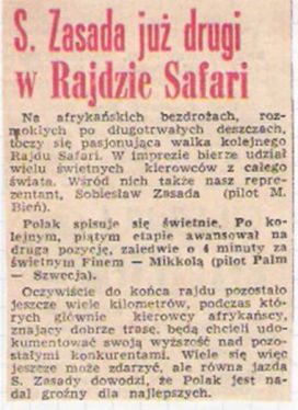 20 Rajd Safari (EAK). 3 eliminacja. 30.03.-3.04.1972r.