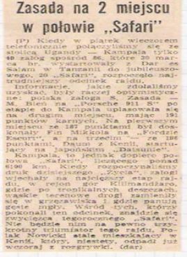 20 Rajd Safari (EAK). 3 eliminacja. 30.03.-3.04.1972r.