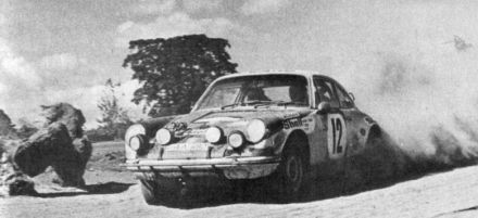 Sobiesław Zasada i Marian Bień na samochodzie Porsche 911S.