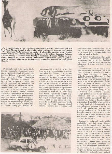 20 Rajd Safari (EAK). 3 eliminacja. 30.03.-3.04.1972r.