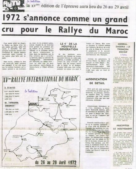15 Rajd Maroka. 4 eliminacja.  26-29.04.1972r.