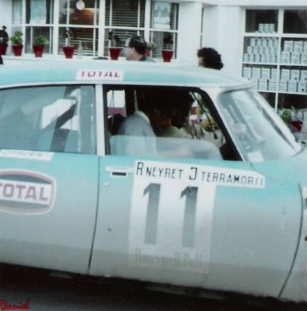 Robert Neyret i Jacques Terramorsi na samochodzie Citroen DS. 21.
