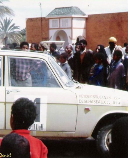 J.Heyder Bruckner i C.Deschaseaux na samochodzie Renault 16 RS.