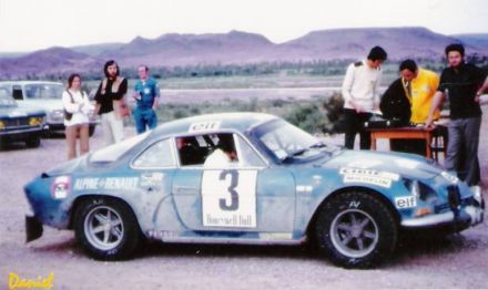 Ove Andersson i Arne Hertz na samochodzie Alpine Renault A 110 / 1600.