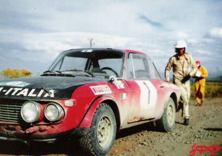 Simo Lampinen i Sölve Andreasson na samochodzie Lancia Fulvia 1600 HF.