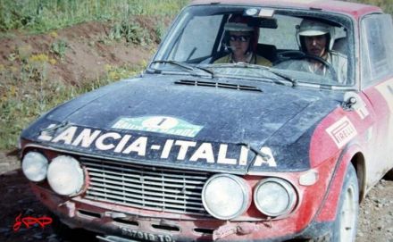 Simo Lampinen i Sölve Andreasson na samochodzie Lancia Fulvia 1600 HF.