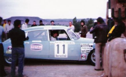 Robert Neyret i Jacques Terramorsi na samochodzie Citroen DS. 21.