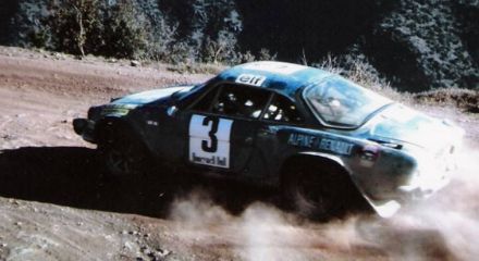 Ove Andersson i Arne Hertz na samochodzie Alpine Renault A 110 / 1600.