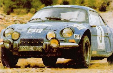 Ove Andersson i Arne Hertz na samochodzie Alpine Renault A 110 / 1600.