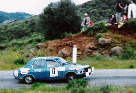 J.M.Jacquemin i J.R.Jaubert na samochodzie Renault 12 Gordini.