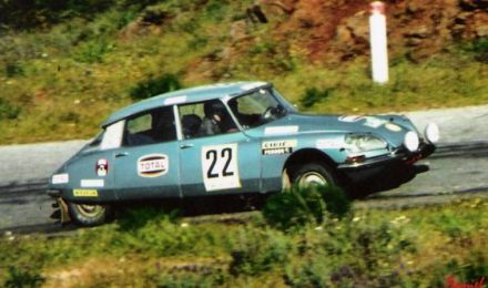 F.Jautzy i Cadl na samochodzie Citroen DS. 21.