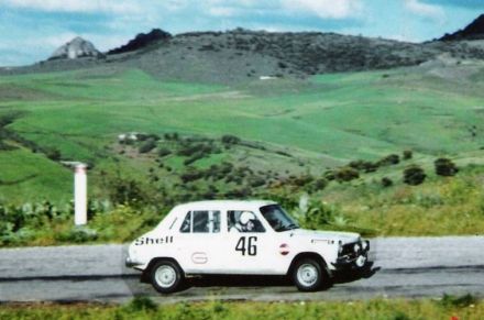 G.Houel i Pierre Canut na samochodzie Simca 1100 S.