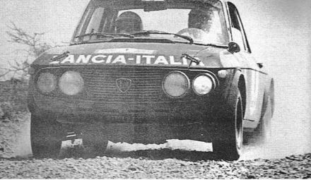 Simo Lampinen i Sölve Andreasson na samochodzie Lancia Fulvia HF.