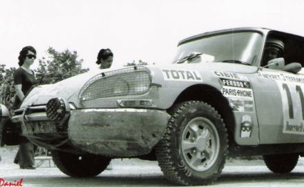 Robert Neyret i Jacques Terramorsi na samochodzie Citroen DS. 21.