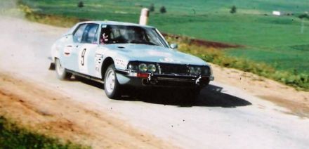 Björn Waldegaard i Fergus Sager na samochodzie Citroen SM.