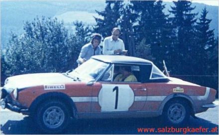  Håkan Lindberg i Helmut Eisendle – Fiat 124 Sport Spyder. 