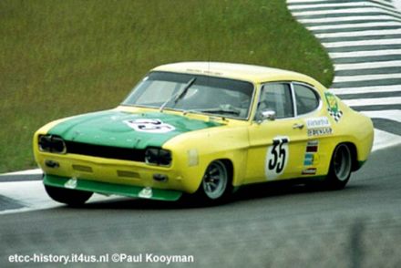 Claude Bourgoignie na samochodzie Ford Capri RS 2600.